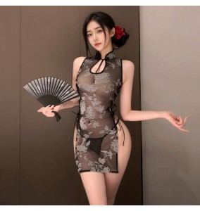 FEE ET MOI - Jiangnan Beauty Sheer Cheongsam (Black)